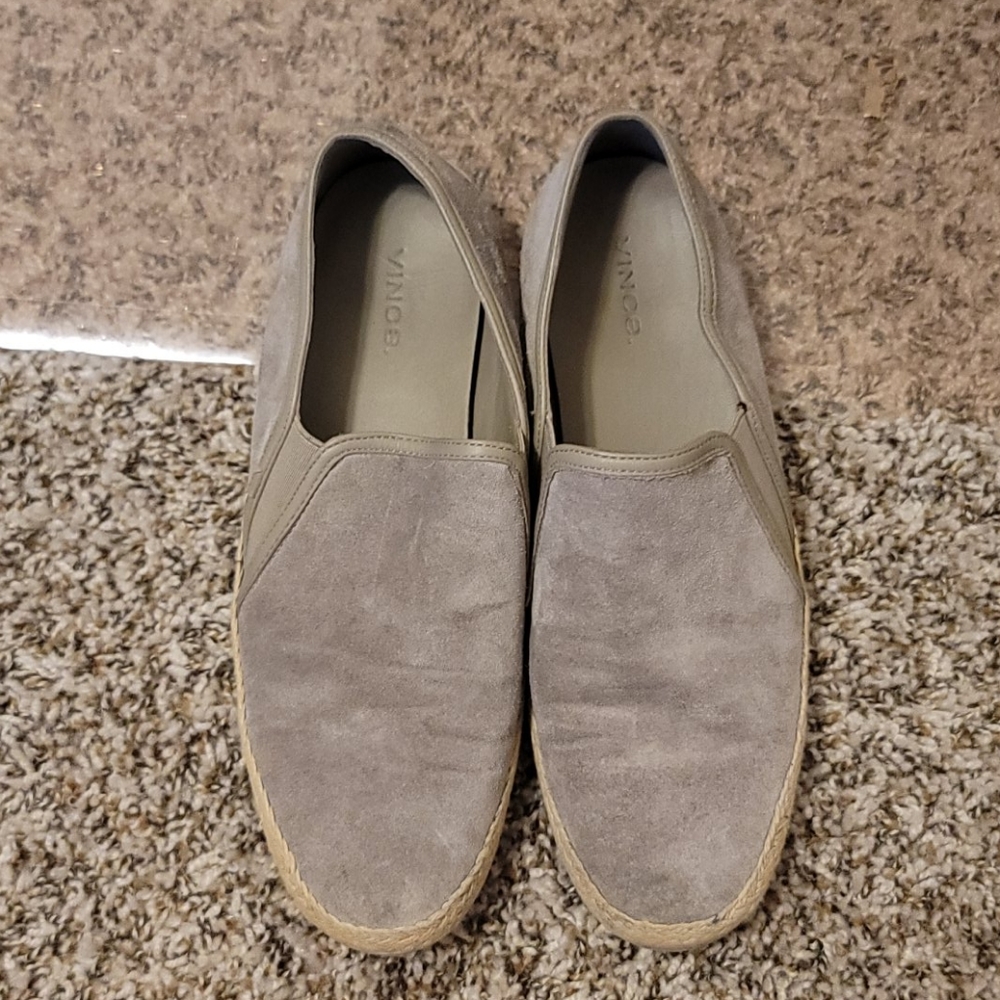 Vince suede slip on sneaker